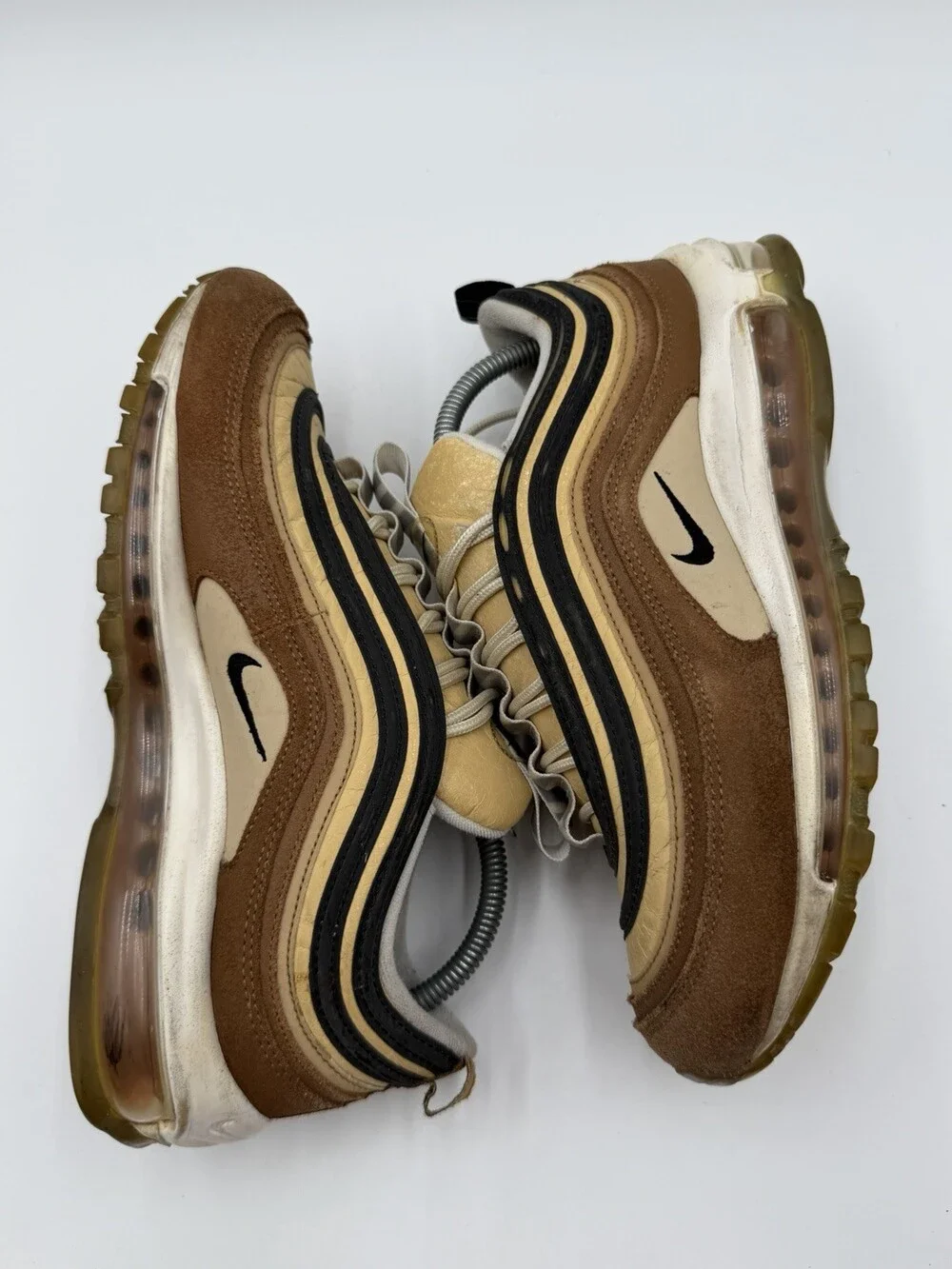 Nike Air Max 97 Men’s Size 8.5 Brown Sneakers 2018 Style 921826-201 Fast Ship